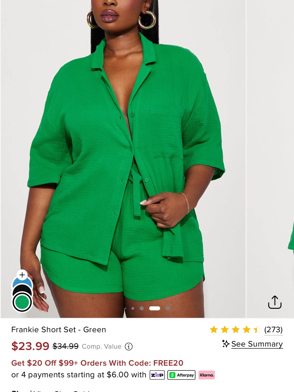 Fashion Nova Kids Frankie Bright Green Shorts